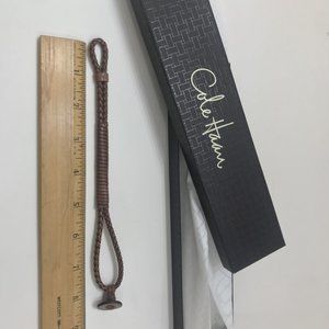 COLE HAAN LEATHER BRAIDED BRACELET